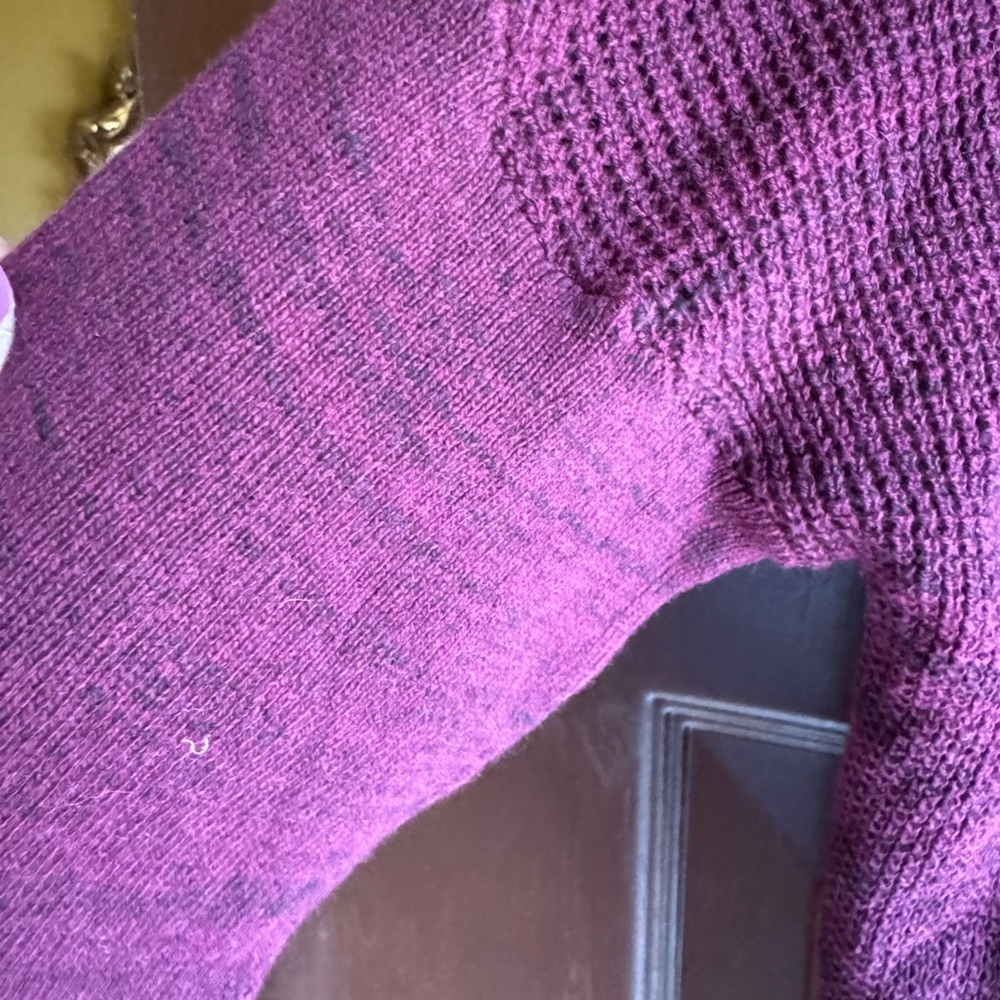 Sonoma Maroon Hoodie With Knit Sleeves Size XL - Picture 5 of 6